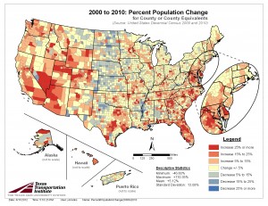 Percent Population Change 2000 to 2010