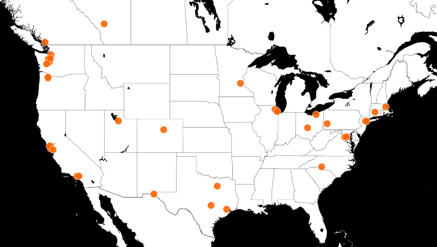 Location of Mini Case Studies
